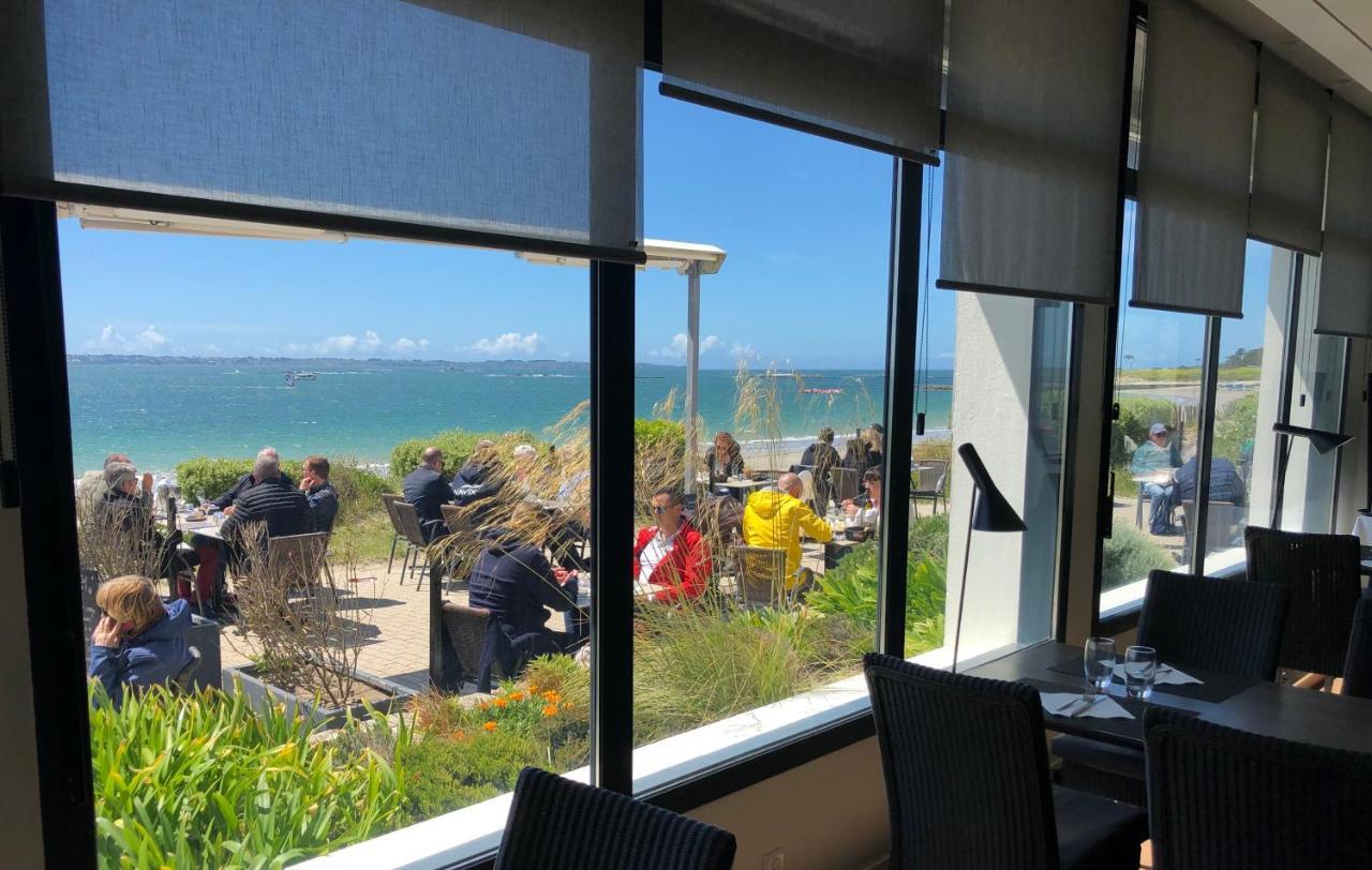Logis Hotel & Restaurant Les Mouettes - Larmor Plage, Proche De Lorient ภายนอก รูปภาพ