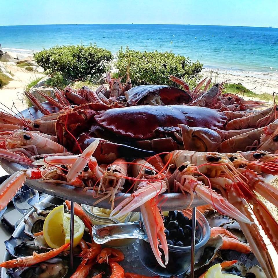 Logis Hotel & Restaurant Les Mouettes - Larmor Plage, Proche De Lorient ภายนอก รูปภาพ
